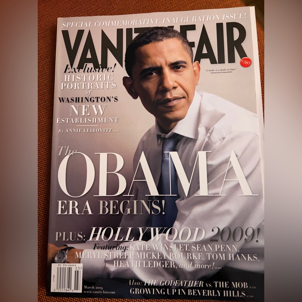 Vanity Fair March 2009 Barack Obama, Hollywood Issue President USA 🇺🇸